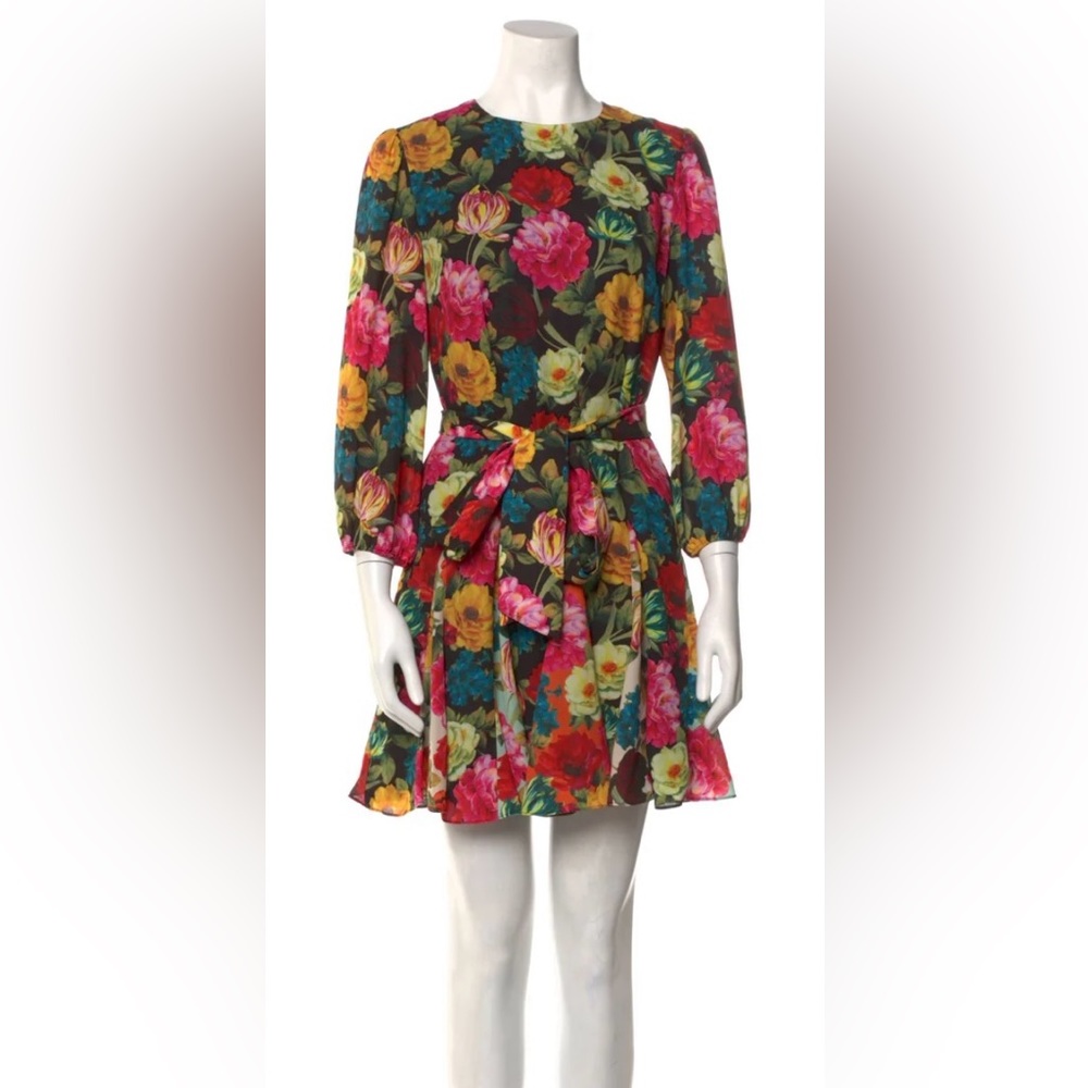 Alice & Olivia floral mini dress size 4